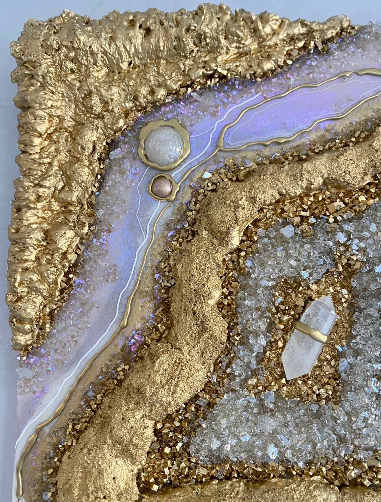 Golden Opal 24” x 24” - AGA Art Studio